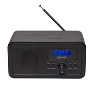 DIGITÁLNE FM DAB+ RÁDIO SO SIEŤOVOU BATÉRIOU, ČIERNA 1W