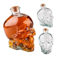 SKULL Sklenená karafa 750 ml NA VÍNO WHISKY k alkoholu darček k narodeninám