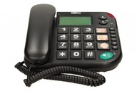 Káblový telefón KXT480 BB, čierny Maxcom