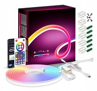 3M NEON LED STRIP 5050 RGBIC APLIKÁCIA BLUETOOTH SADA DIAĽKOVÉHO OVLÁDANIA USB ČASOVAČ