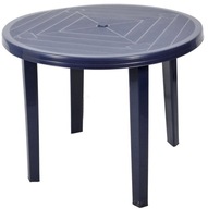 PEVNÝ VEĽKÝ okrúhly záhradný stôl 90 cm NAVY