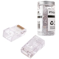 RJ45 zástrčka, priechodná kat.6 UTP PT-RJ456UT-1 100 ks