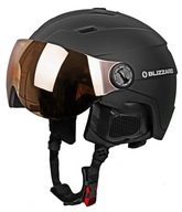 Prilba BLIZZARD Double Visor čierna S2 oranžová 60-63cm