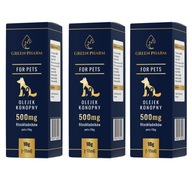 3x CBD konopný olej pre PSA 5% 11 ml bez veterinárneho THC