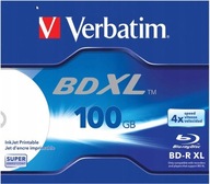Verbatim BD-R XL x4 100 GB Printable Japan 1ks.