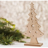 Ozdobný vianočný stromček drevený, hviezda 32 cm