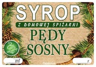 Etiketa na SIRUP - PÍNOVÉ VÝHONY 20 ks.