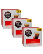 Kávové kapsuly NESCAFE DOLCE GUSTO LUNGO 3 x 30 ks