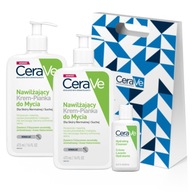 CeraVe Hydratačný čistiaci krém-penový set 473ml x2 + ZADARMO