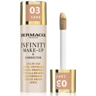 Dermacol Infinity Make-up Highly Covering Concealer Foundation with Puppet 03 Sand