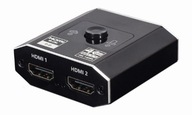 Obojsmerný 4K HDMI prepínač, 2 porty