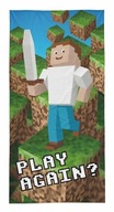 Bavlnená plážová osuška veľká 70X140 s licenciou MINECRAFT