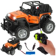 DIAĽKOVÉ OVLÁDANIE OFF-ROAD AUTO Kovové Rock Car LED svetlá Diaľkové ovládanie R/C