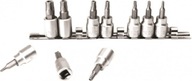 SADA ZÁSUVEK TORX 5 UHOL. 3/8 TX STAR STEEL CRV