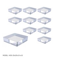 Stojan Display Cube z plexiskla 20x20x10 - 10 ks