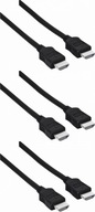 Hama HDMI - HDMI kábel 1,5m čierny x3