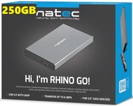 PRENOSNÝ DISK natec-GO 250 GB 2,5'' USB 3.0 ŠEDÝ