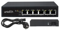 Switch POE 4xPOE 2xUplink 65W Rozšírenie UNIARCH 100Mb