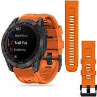 Silikónový remienok pre Garmin Fenix ​​​​7X, oranžový