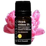 PRÍRODNÝ RUŽOVÝ éterický olej 5% BULHARSKO 5 ML AROMATHERAPY ECOSPA