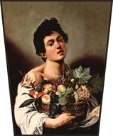 Obrazovka Caravaggio's Boy with a Basket of Fruit