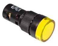 LED svietidlo, otvor 16mm 230V AC žltá