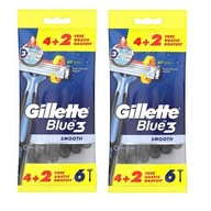 GILLETTE BLUE holiaci strojček 3 VRECKO 2 X 6 ks