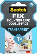 Priehľadná obojstranná páska Scotch-Fix 19mm