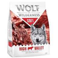 Suché krmivo Wolf of Wilderness Soft High Valley, hovädzie mäso 1 kg