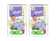 Happy Maxi detské plienky (4) 2x 66 ks.