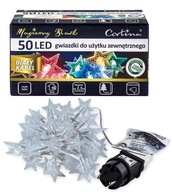 VIANOČNÉ SVETLÁ, HVIEZDY, 50 LED REŤAZ, 2,5 m, OUTDOOR MULTI