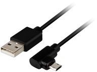 1,8m Lanberg USB kábel, lomený microUSB, obojstranný