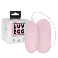 Ružové vibračné vajíčko LUV EGG s bezdrôtovým diaľkovým ovládaním, USB Easy Toys