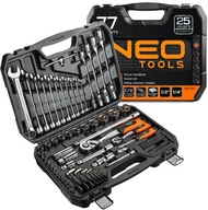 NEO TOOLS Sada nástrčných kľúčov 1/4 1/2 77 el CRV