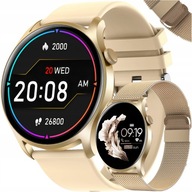 DÁMSKE HODINKY SMARTWATCH S FUNKCIOU HOVORIŤ EKG PL