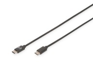 DIGITUS vysokorýchlostný kábel USB 2.0 Typ USB C/USB C M/