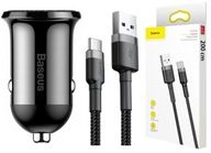 Autonabíjačka Baseus s 2m USB-C káblom