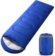 Turistický spací vak s kapucňou Teplá múmiová prikrývka 2v1 ľahký + poťah