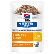 Hill's c/d multicare kura, vrecúška pre mačky s urolitiázou, 12 x 85 g