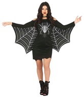 Kostým Prestrojenie Šaty SPIDER Wings Halloweenský karnevalový ples, L