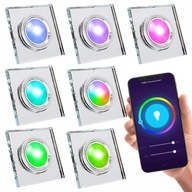 7x RÁMOVÉ HALOGÉNOVÉ OSVETLENIE STROPNÉ OSVETLENIE RGB ŽIAROVKA WIFI SMART OVLÁDANÁ