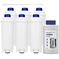 6x VODNÝ FILTER + DeLonghi ODVÁPŇOVAČ 250ml SET