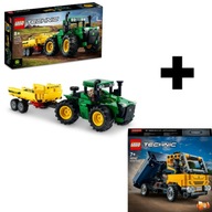 LEGO TECHNIC TRACTOR JOHN DEERE 9620R 42136 + LEGO 42147 DARČEKOVÁ SADA