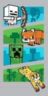 PLÁŽOVÝ OTERÁK 70X140 MINECRAFT CREEPER ZOMBIE COMIC