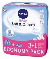 Nivea Baby Soft&Cream 3+1 vlhčené obrúsky