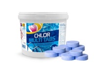 Chlór Multi Tablets 200g 3kg Bazénová chémia Gamix Dezinfekcia