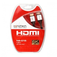 Kábel HDMI kábel 1,5 m 2,1 4K 8K certifikovaný 120 Hz