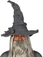 Sivý kúzelnícky klobúk Gandalf čarodejník Čarodejník Kúzelník Karnevalový ples