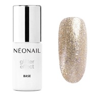 Neonail Glitter Effect Base Gold Twinkle na hybridné laky 7,2 m