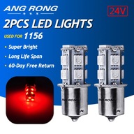 2x Rot 24V Gluelamp 1156 BA15s R10W R5W LED Stopl